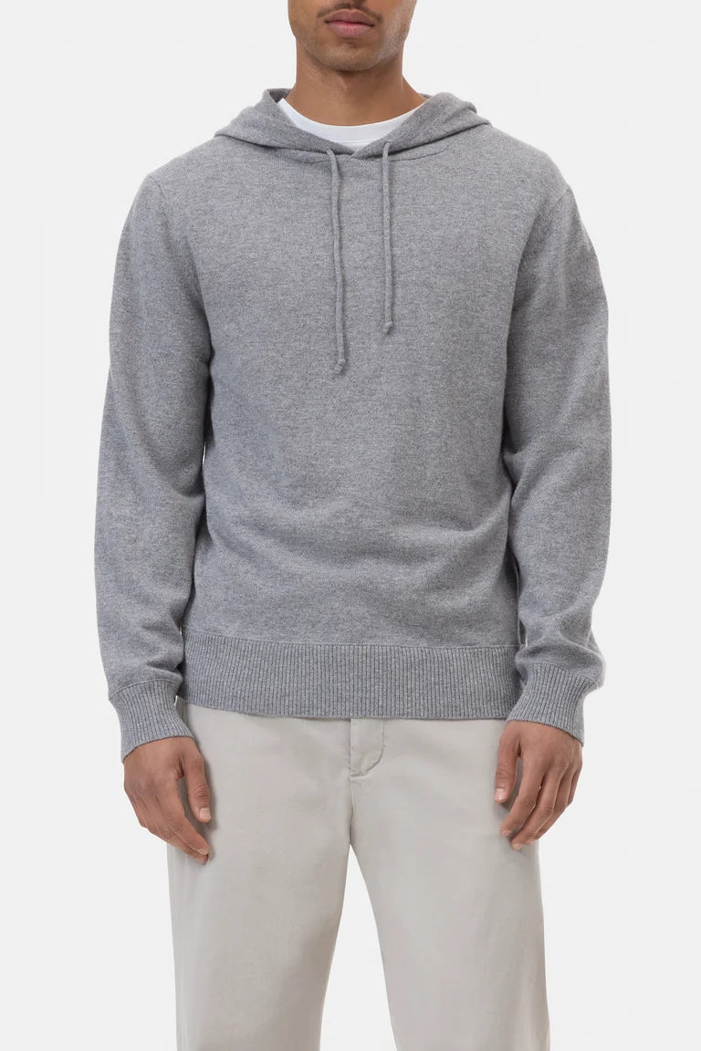 CLOSED Men's Hoodie - Light Grey Melange Men's Tops - Sloane Boutique