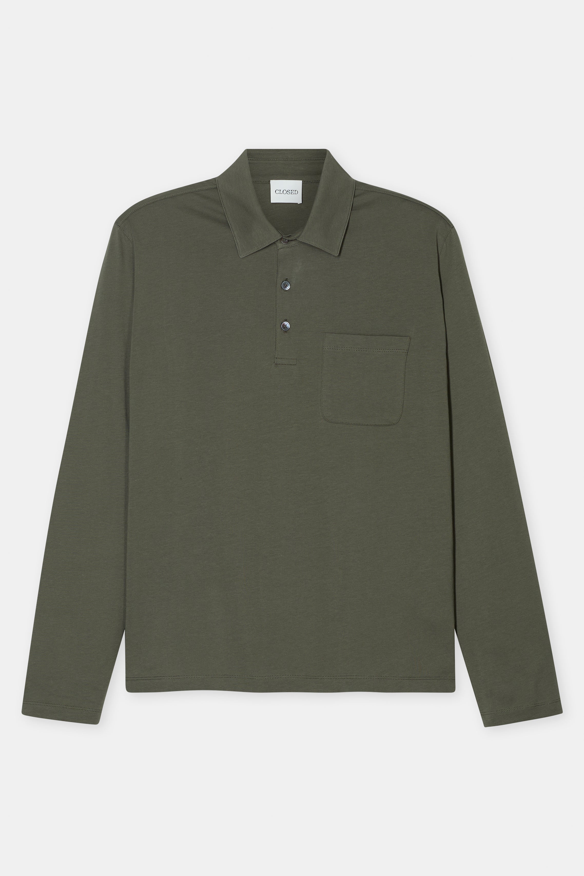 CLOSED Men's Jersey Polo - Forest Green Men's Tops - Sloane Boutique