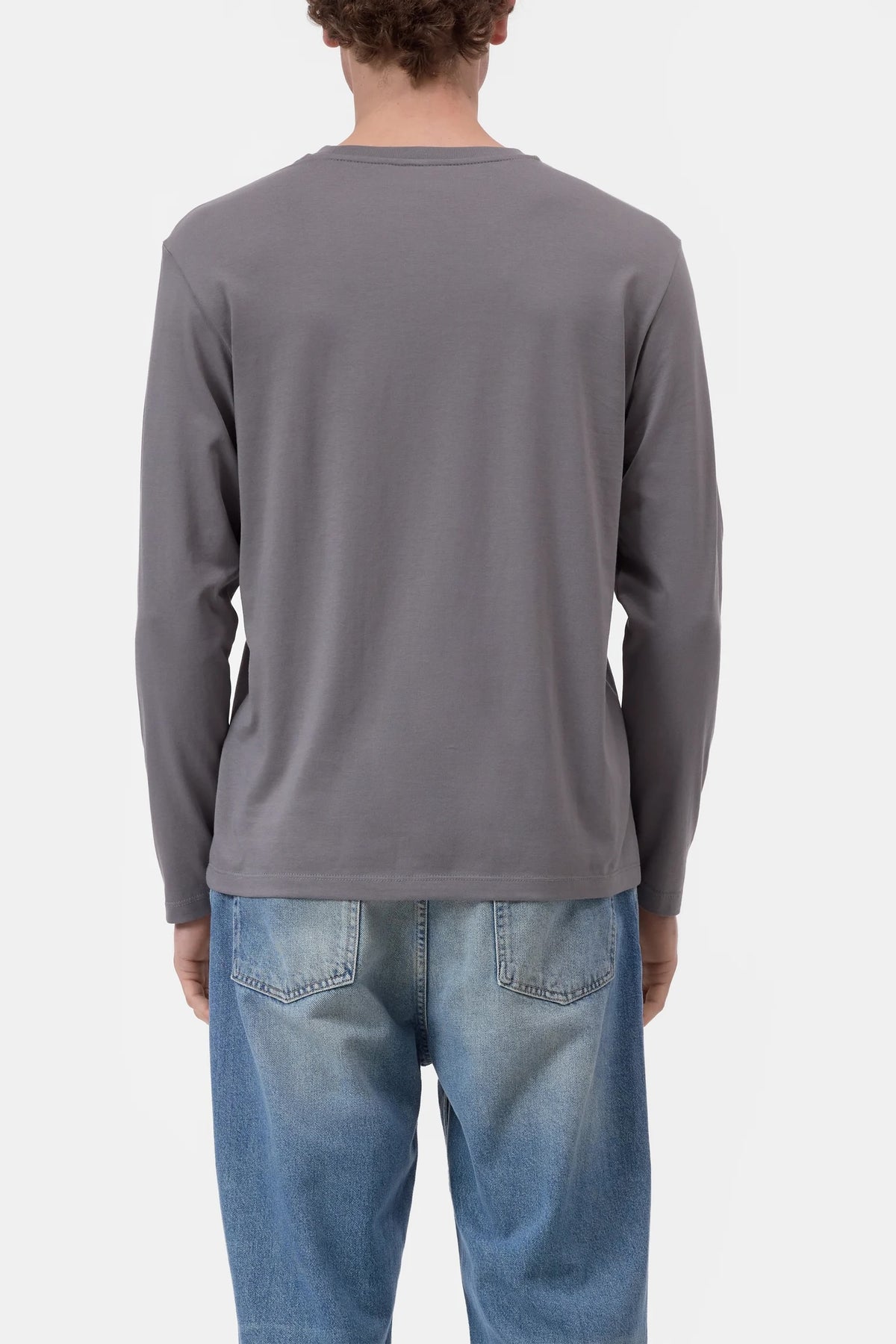 Closed Men's L/S T-Shirt - Mushroom Grey Men's Tops - Sloane Boutique