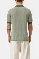 Closed Men's Linen Blend Polo - Ranger Green Men's Tops - Sloane Boutique