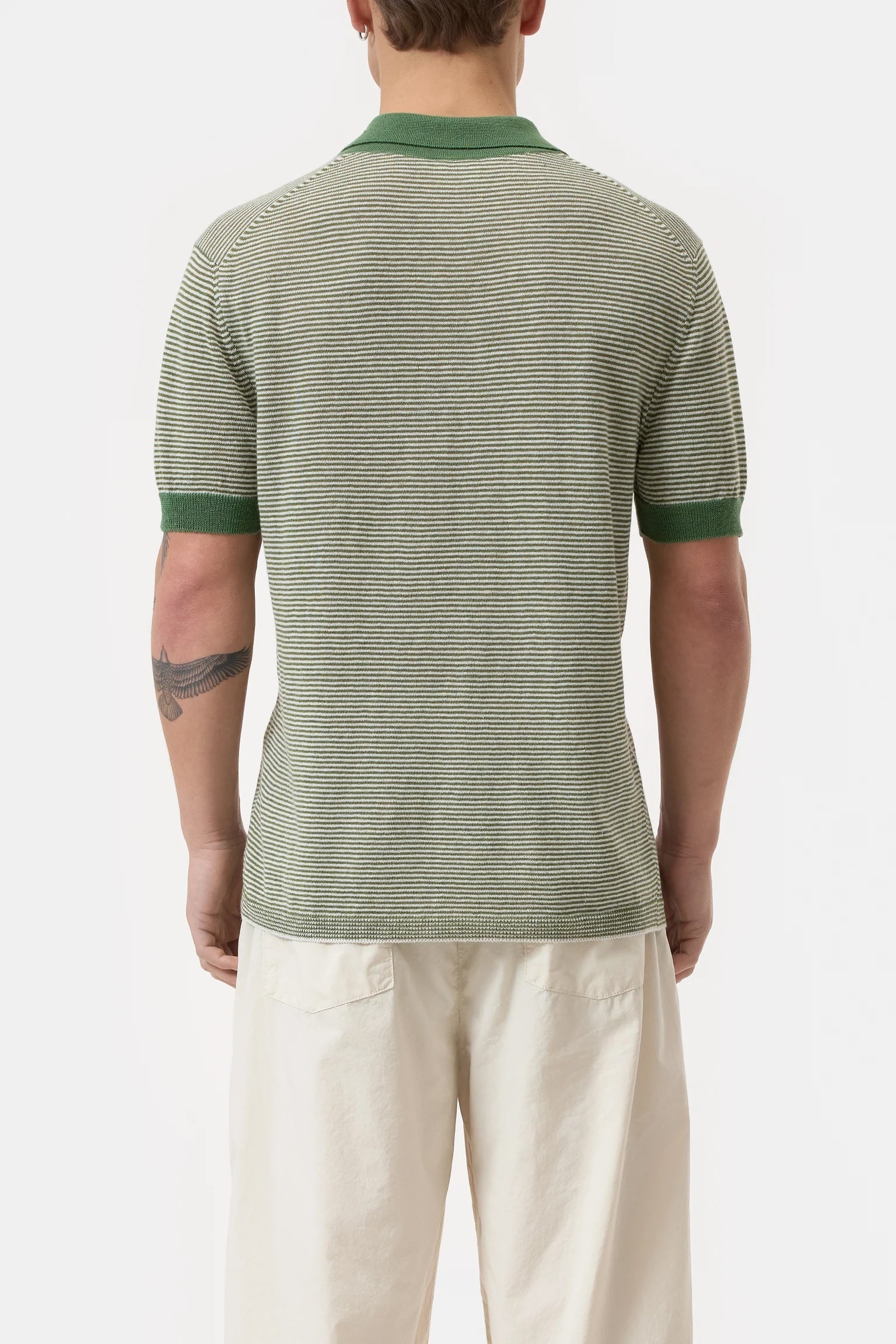 Closed Men's Linen Blend Polo - Ranger Green Men's Tops - Sloane Boutique