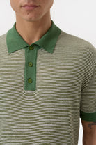Closed Men's Linen Blend Polo - Ranger Green Men's Tops - Sloane Boutique