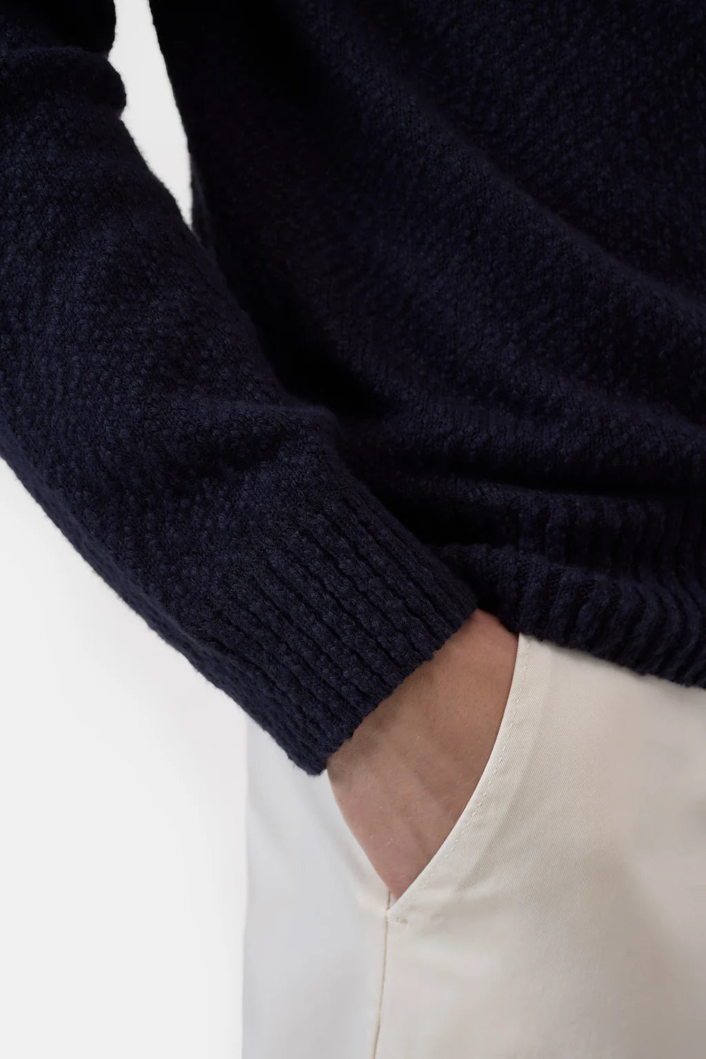 CLOSED Men's Overlock Raglan Jumper - Dark Night Men's Tops - Sloane Boutique