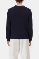 CLOSED Men's Overlock Raglan Jumper - Dark Night Men's Tops - Sloane Boutique