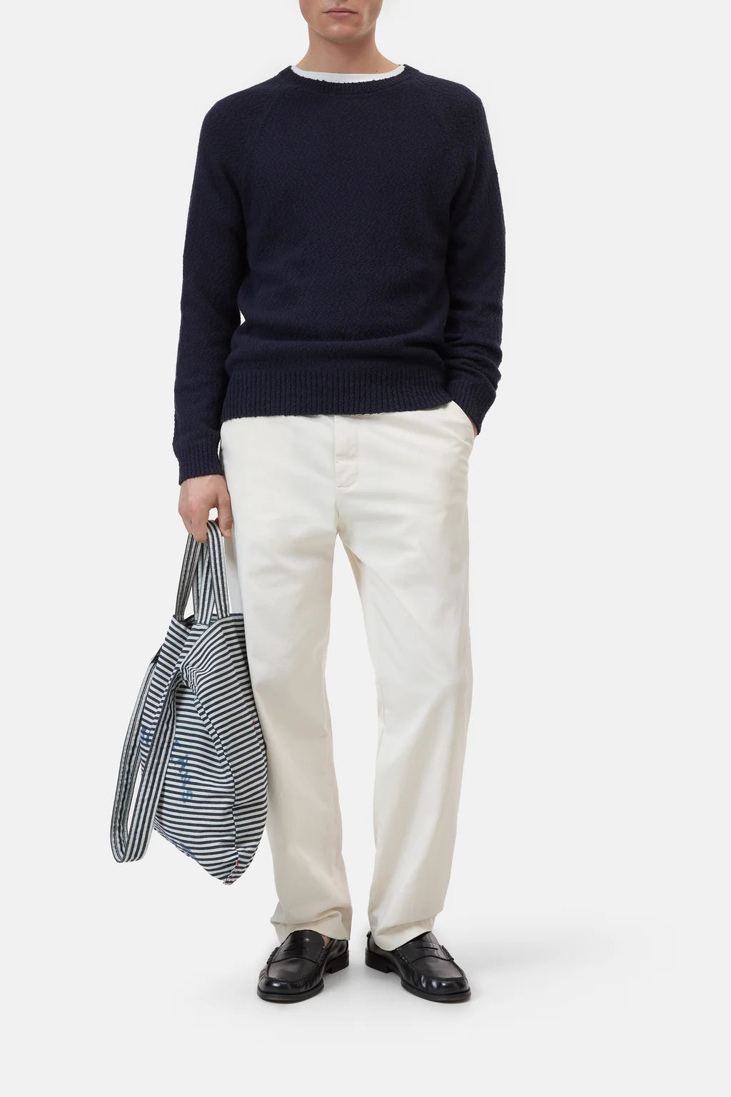 CLOSED Men's Overlock Raglan Jumper - Dark Night Men's Tops - Sloane Boutique