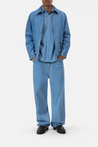 CLOSED Men's Postal Jacket - Mid Blue Outerwear - Sloane Boutique