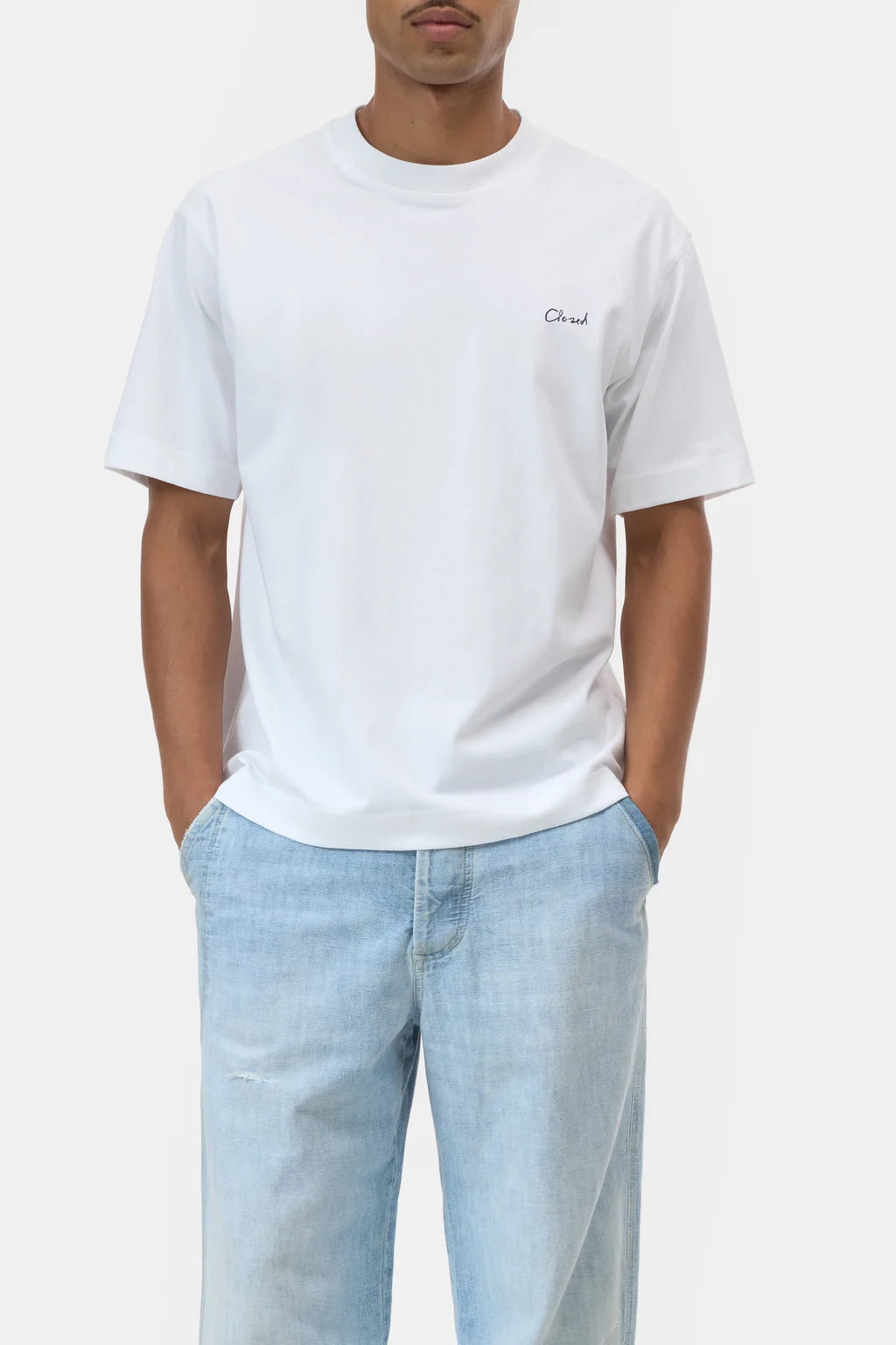 CLOSED Men's Printed T-Shirt - White Men's Tops - Sloane Boutique