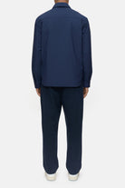 CLOSED Men's Quilted Overshirt - Smokey Blue Outerwear - Sloane Boutique