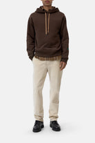 Closed Men's Retro Hoodie - Espresso Brown Men's Tops - Sloane Boutique