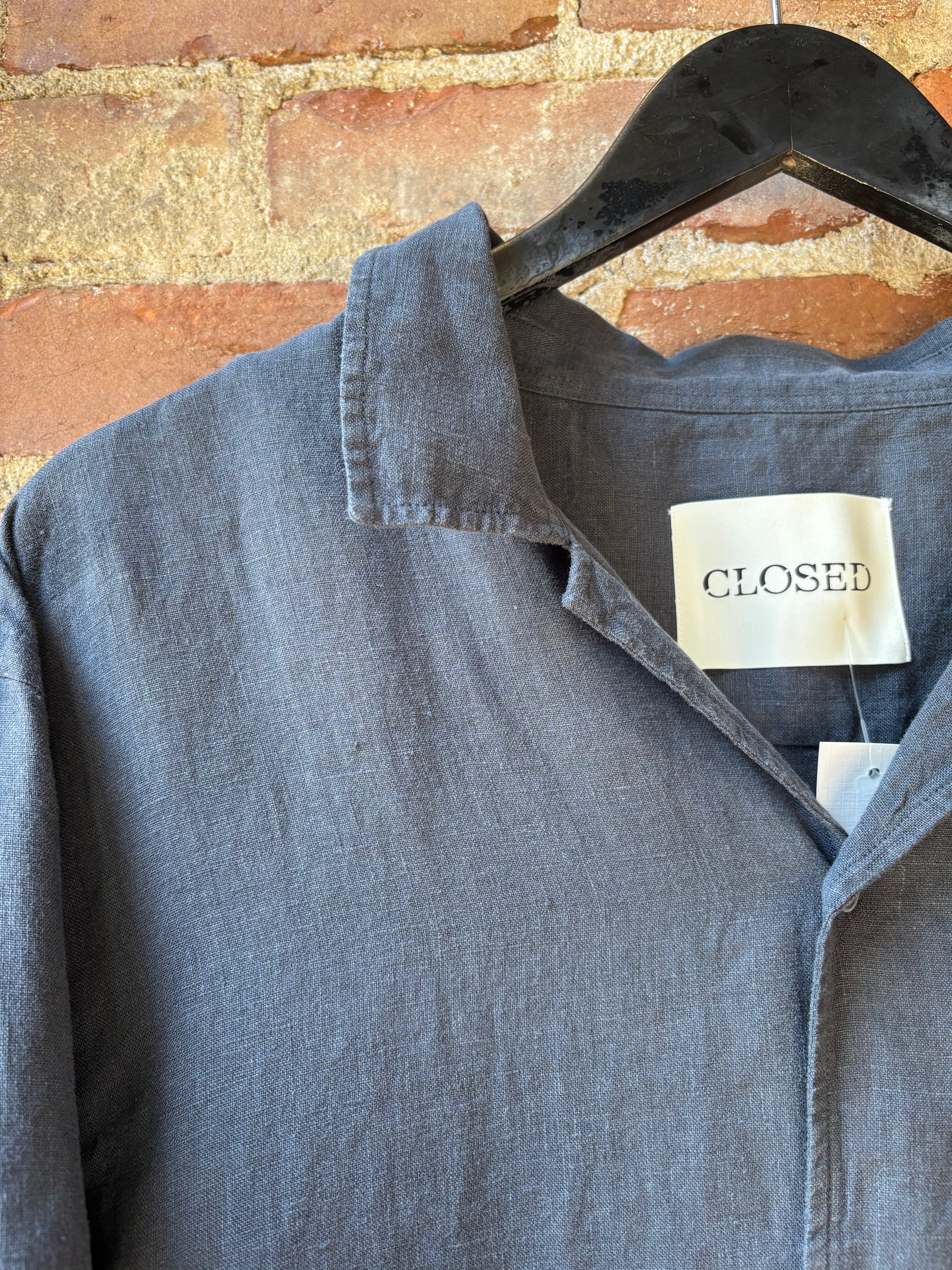 CLOSED Men's Short Sleeve Shirt - Magma Black Men's Tops - Sloane Boutique