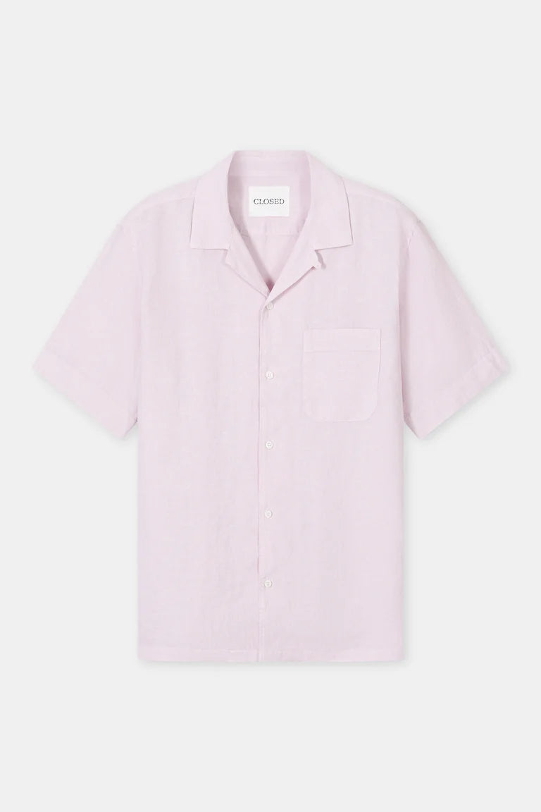 CLOSED Men's Short Sleeve Shirt - Pink Quartz Men's Tops - Sloane Boutique