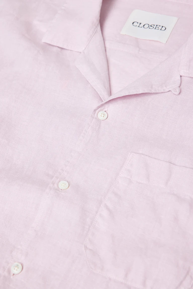 CLOSED Men's Short Sleeve Shirt - Pink Quartz Men's Tops - Sloane Boutique