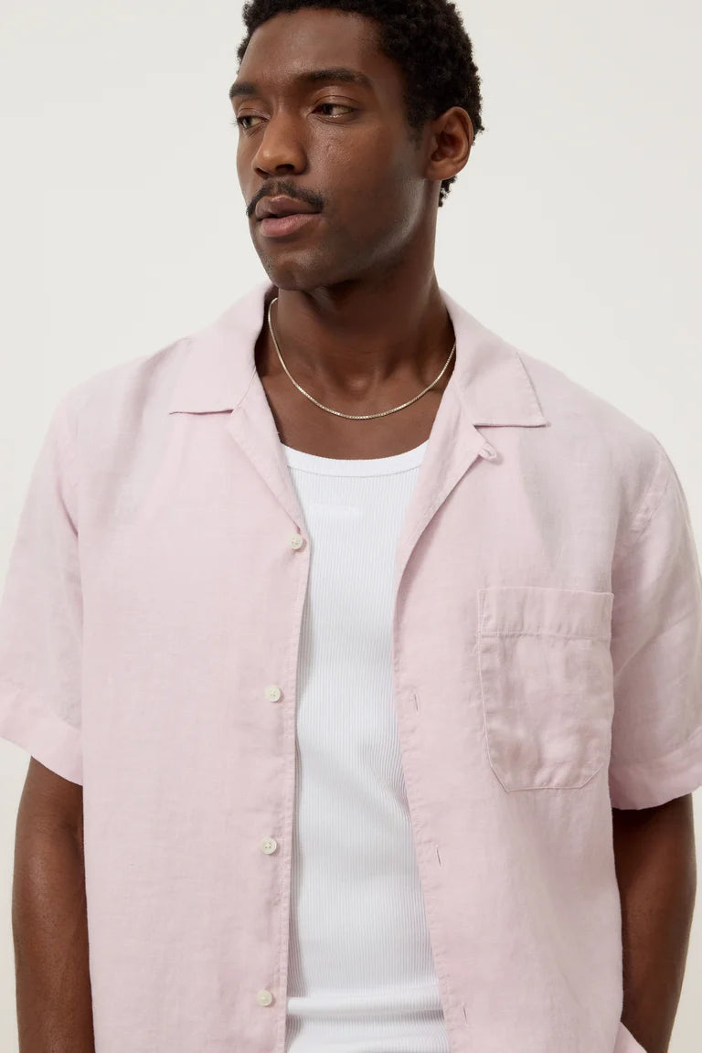 CLOSED Men's Short Sleeve Shirt - Pink Quartz Men's Tops - Sloane Boutique