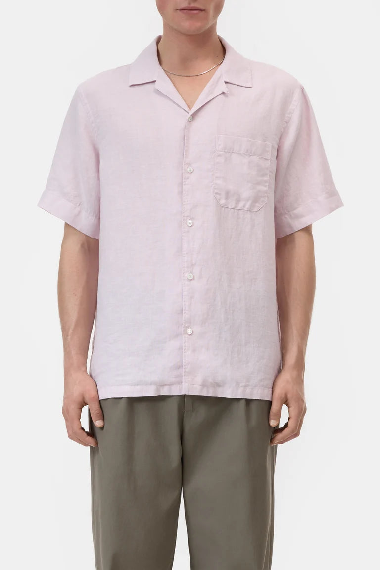 CLOSED Men's Short Sleeve Shirt - Pink Quartz Men's Tops - Sloane Boutique