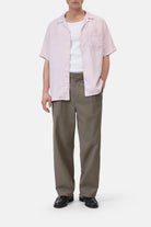 CLOSED Men's Short Sleeve Shirt - Pink Quartz Men's Tops - Sloane Boutique