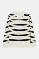 CLOSED Men's Striped Crewneck Jumper - Ivory Men's Tops - Sloane Boutique