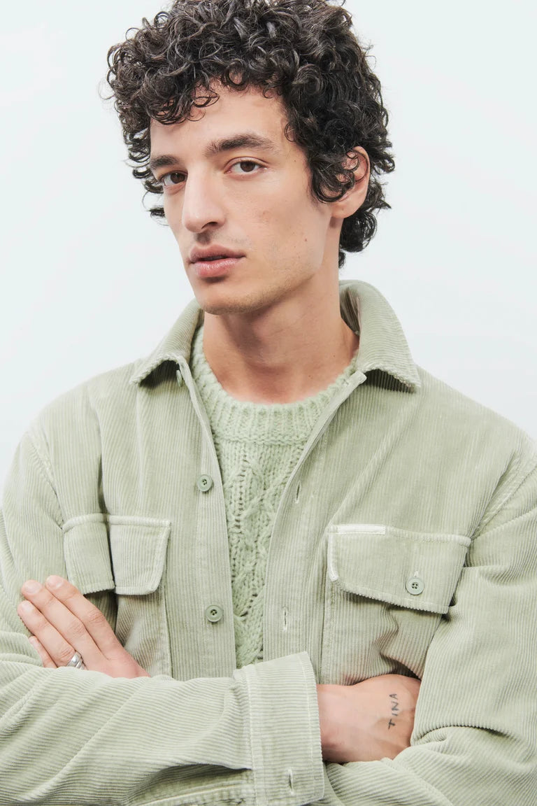 CLOSED Men's Utility Shirt - Lichen Green Men's Tops - Sloane Boutique