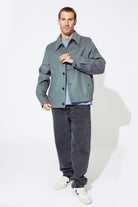 CLOSED Men's Varsity Blouson - Washed Stone Outerwear - Sloane Boutique