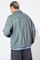 CLOSED Men's Varsity Blouson - Washed Stone Outerwear - Sloane Boutique