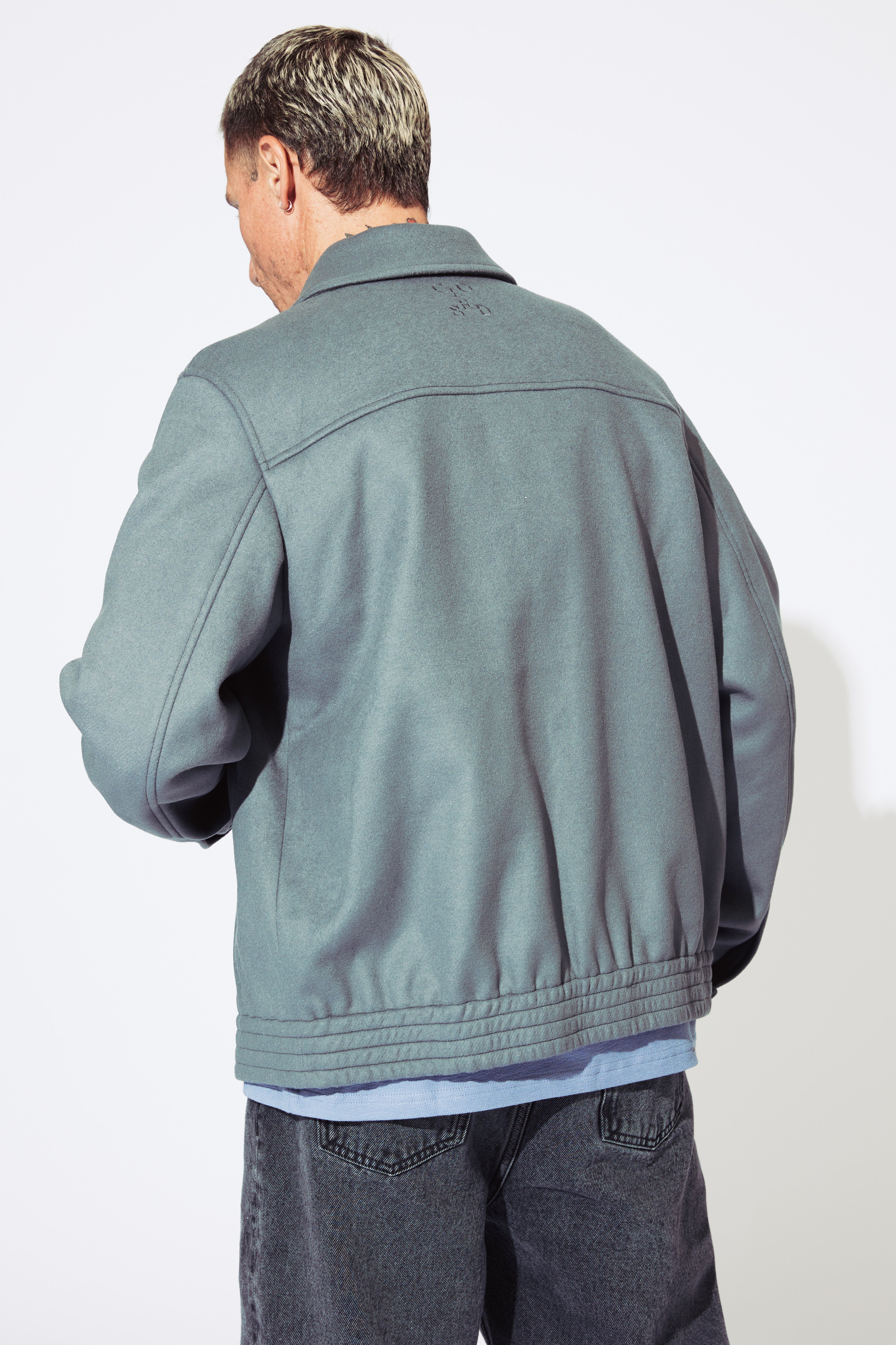 CLOSED Men's Varsity Blouson - Washed Stone Outerwear - Sloane Boutique