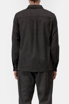 Closed Men's Wool Shirt - Espresso Brown Men's Tops - Sloane Boutique