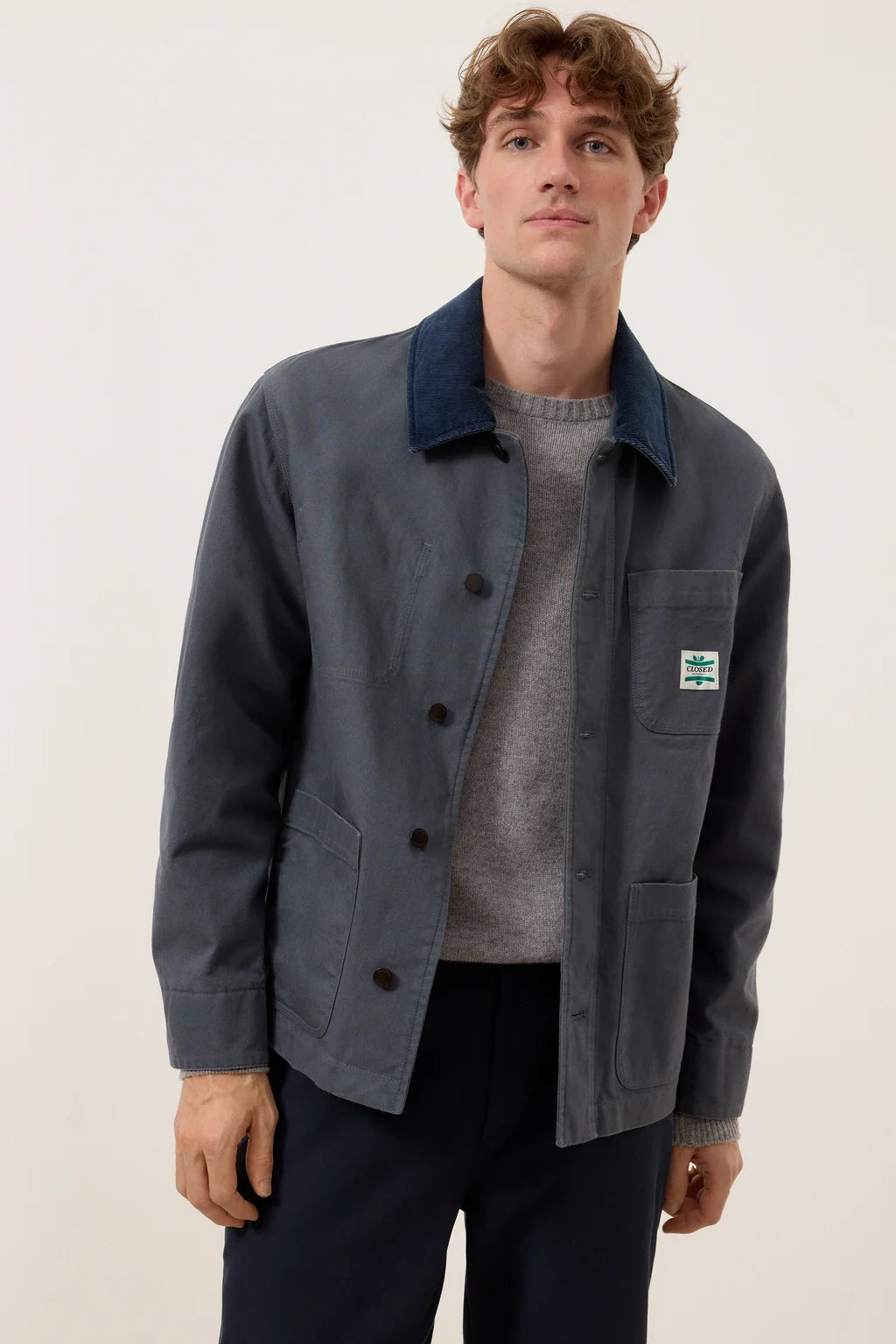 CLOSED Men's Worker Jacket - Strato Grey Outerwear - Sloane Boutique