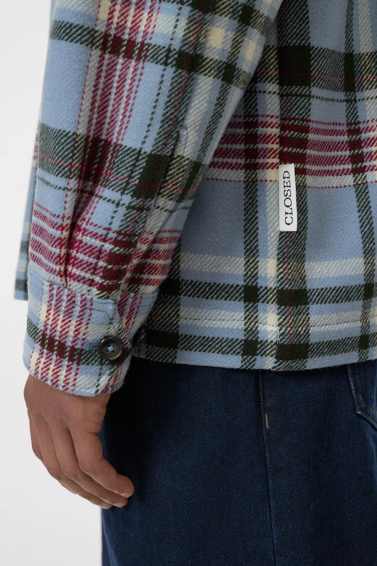 CLOSED Men's Zipped Shirt - Nordic Blue sale tops - Sloane Boutique