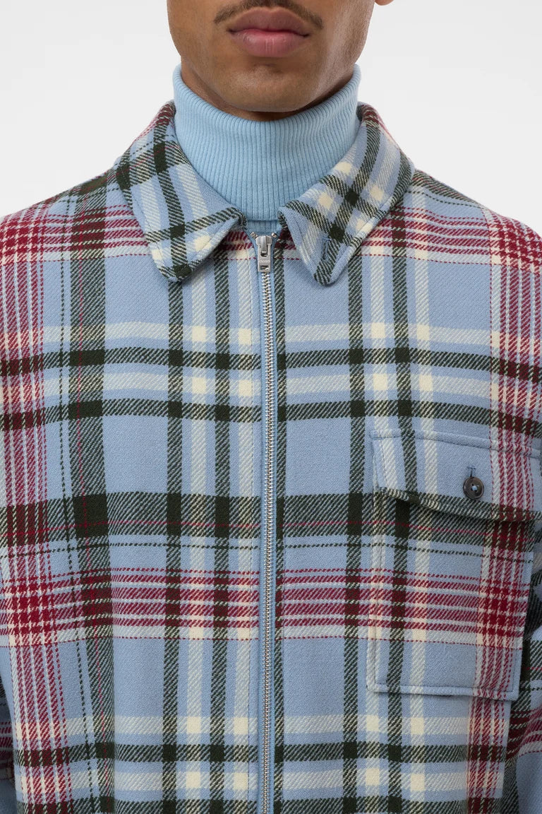 CLOSED Men's Zipped Shirt - Nordic Blue sale tops - Sloane Boutique