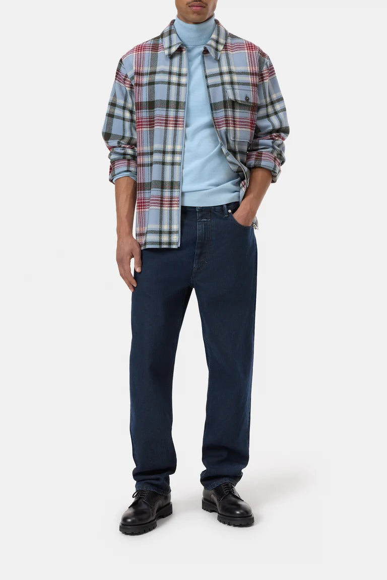 CLOSED Men's Zipped Shirt - Nordic Blue sale tops - Sloane Boutique