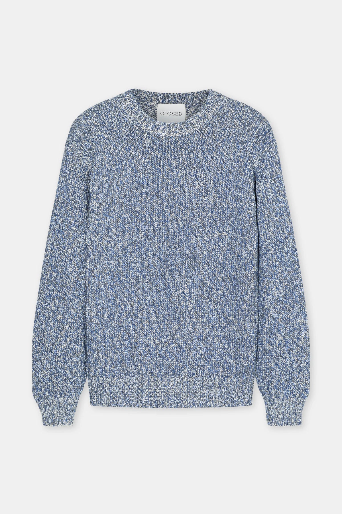 Closed Mouliné Crewneck - Harbour Blue Men's Tops - Sloane Boutique