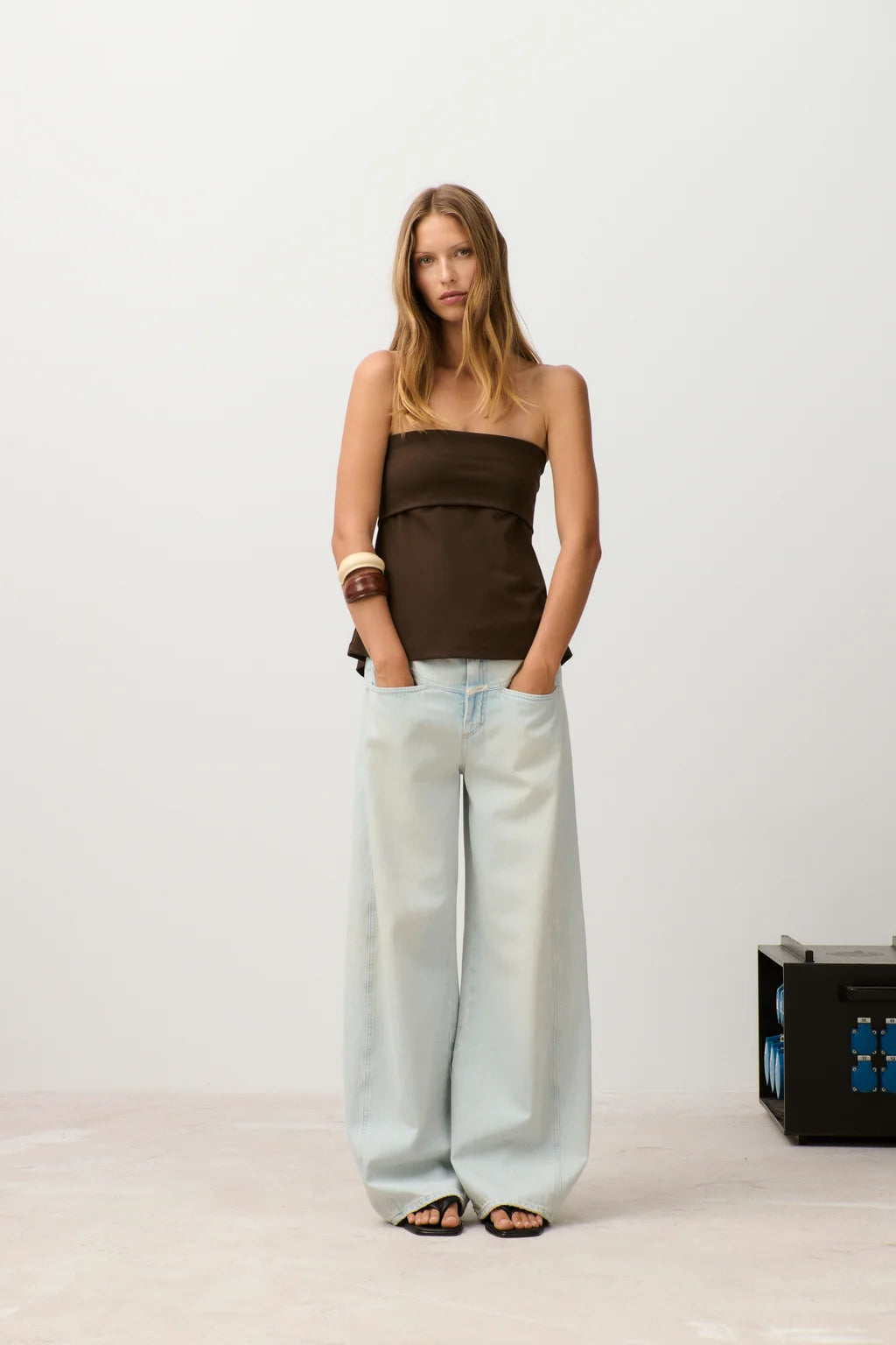 CLOSED Peplon Top - Maple Brown Women's Tops - Sloane Boutique