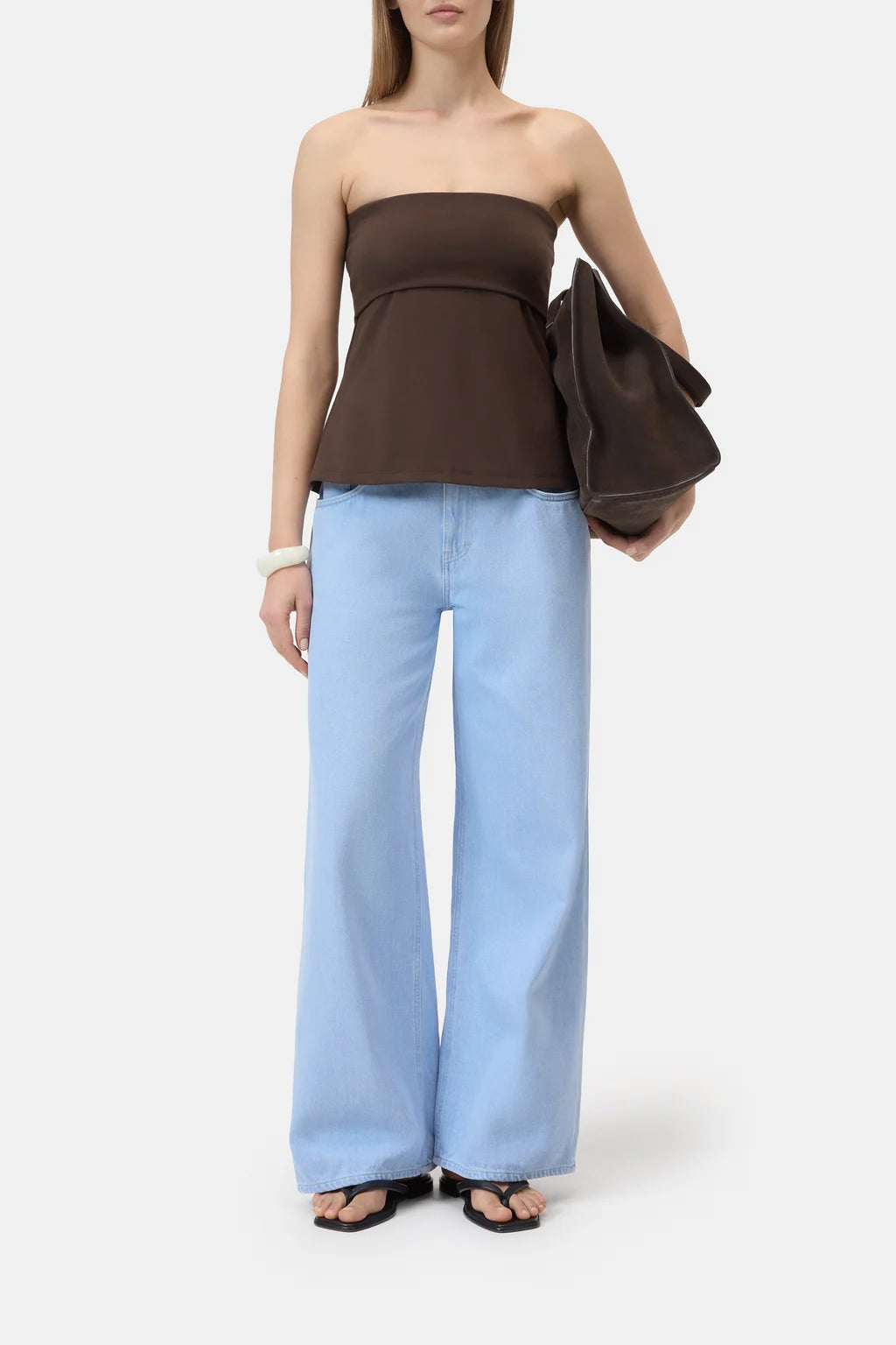 CLOSED Peplon Top - Maple Brown Women's Tops - Sloane Boutique