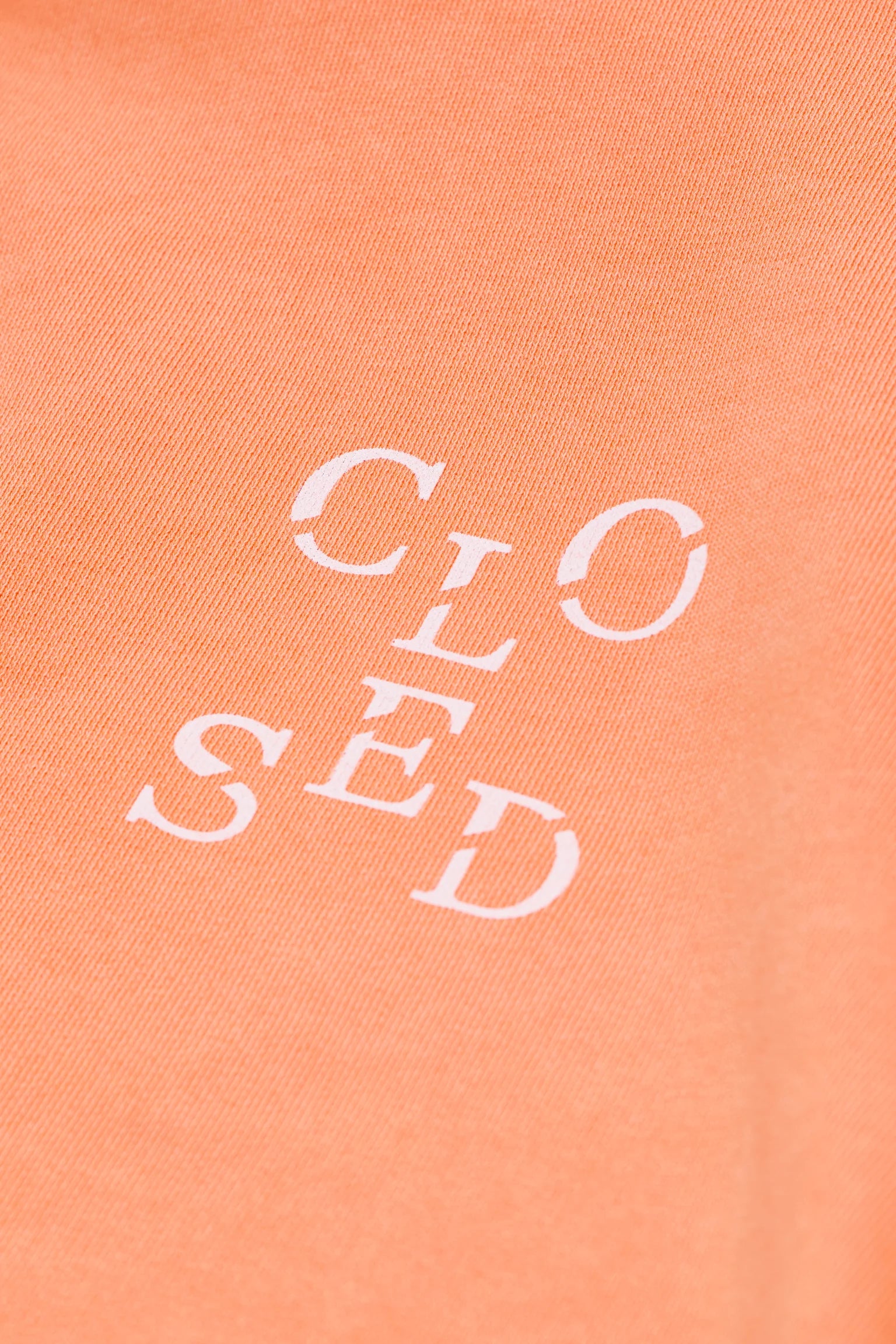 Closed Printed Sweatshirt - Pumpkin Orange sale tops - Sloane Boutique