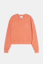 Closed Printed Sweatshirt - Pumpkin Orange sale tops - Sloane Boutique