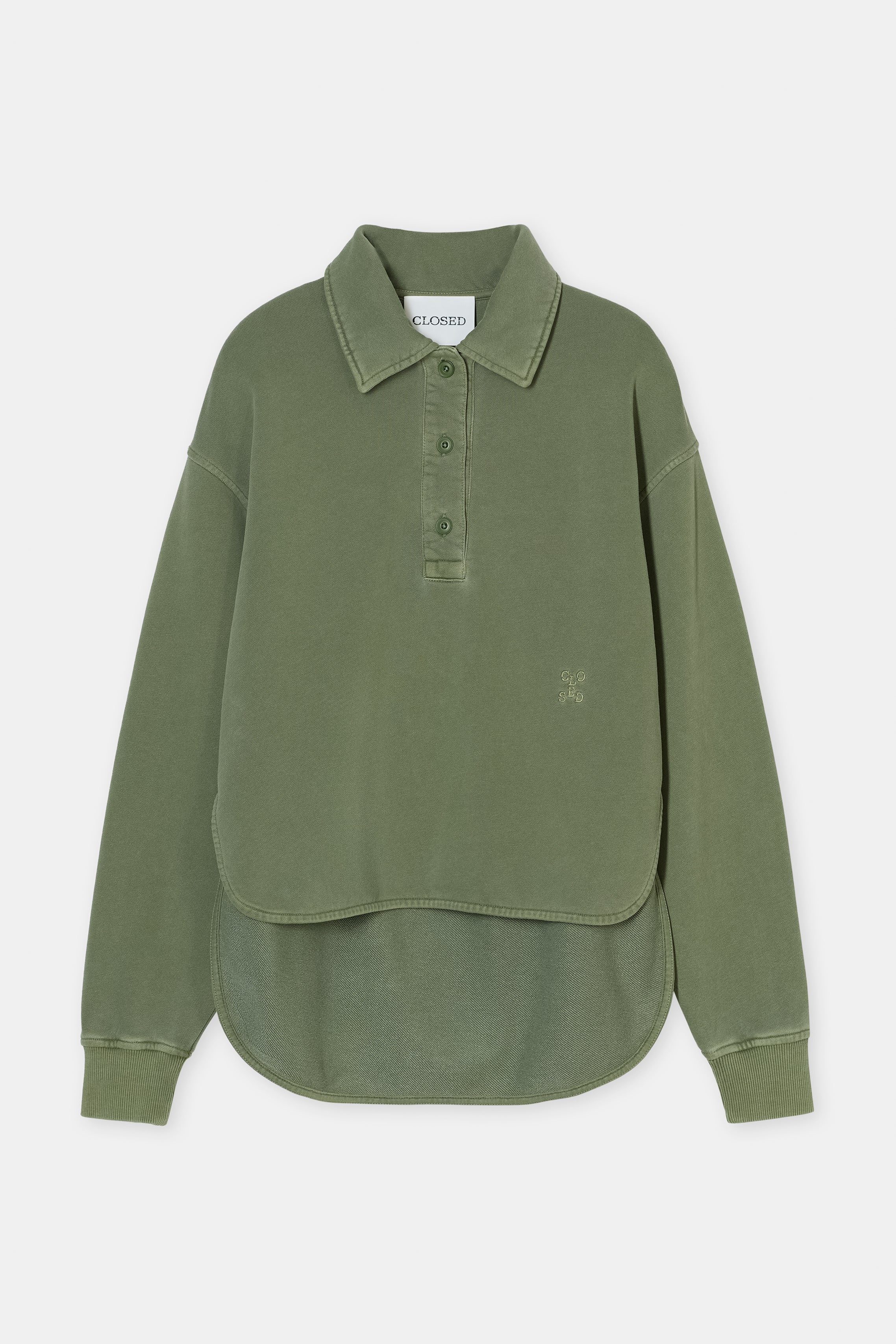 CLOSED Rugby Shirt - Army Green Women's Tops - Sloane Boutique