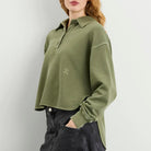 CLOSED Rugby Shirt - Army Green Women's Tops - Sloane Boutique