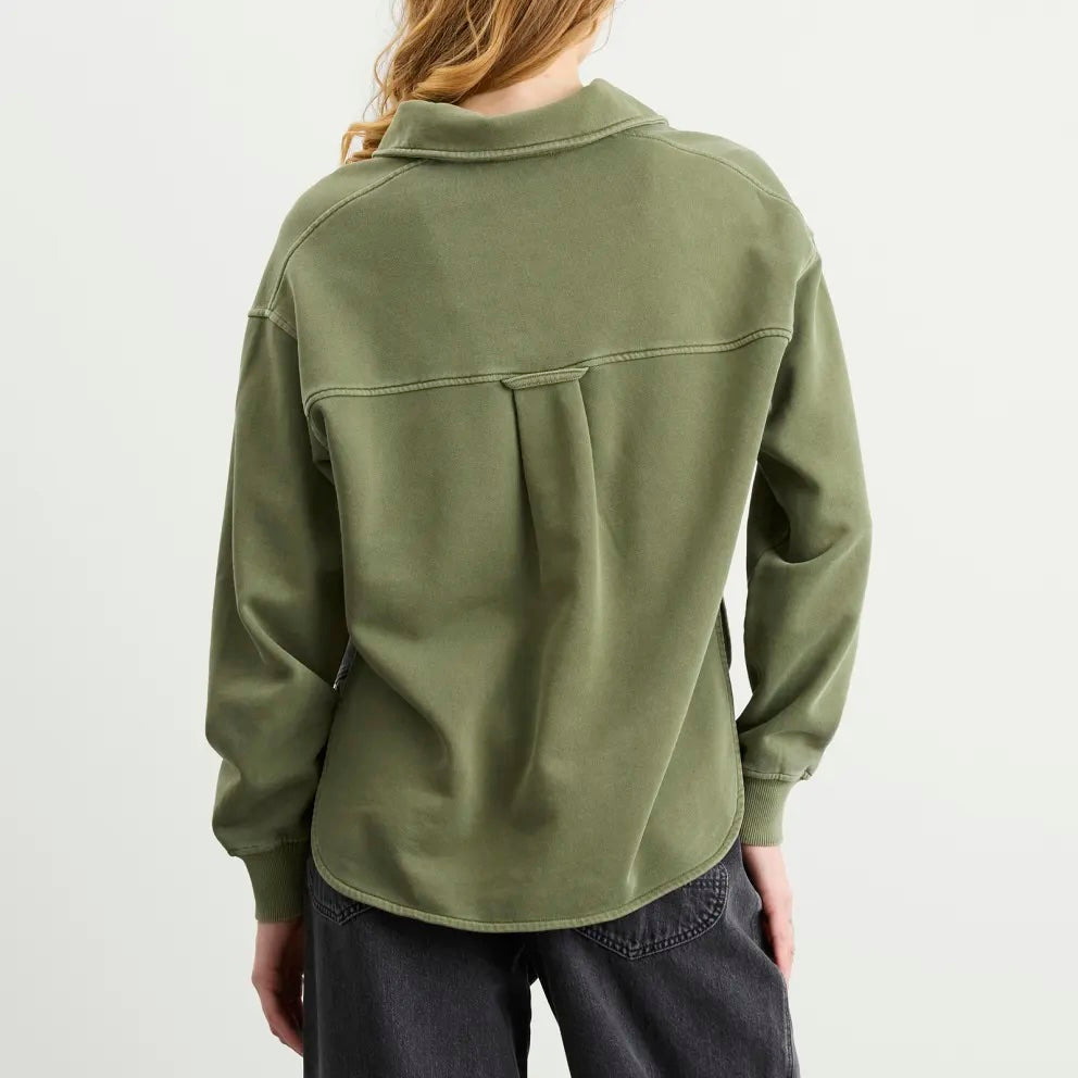 CLOSED Rugby Shirt - Army Green Women's Tops - Sloane Boutique