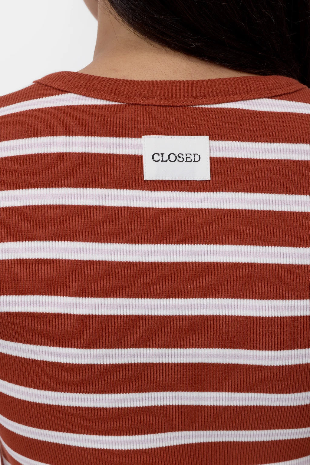 CLOSED Slim T-Shirt - Brick Red Women's Tops - Sloane Boutique