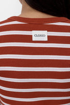 CLOSED Slim T-Shirt - Brick Red Women's Tops - Sloane Boutique