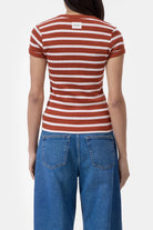 CLOSED Slim T-Shirt - Brick Red Women's Tops - Sloane Boutique