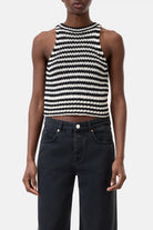 Closed Stripe Tank Top - Black / White Women's Tops - Sloane Boutique