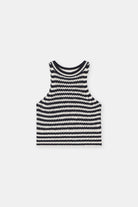 Closed Stripe Tank Top - Black / White Women's Tops - Sloane Boutique