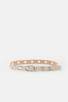 Closed Studded Belt - Dune Beige Accessories - Sloane Boutique