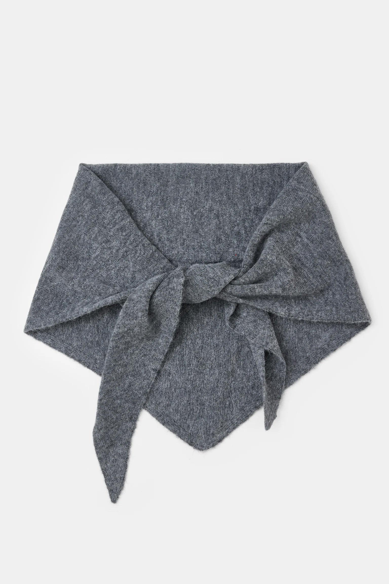 Closed Triangle Scarf - Dark Grey Melange Accessories - Sloane Boutique