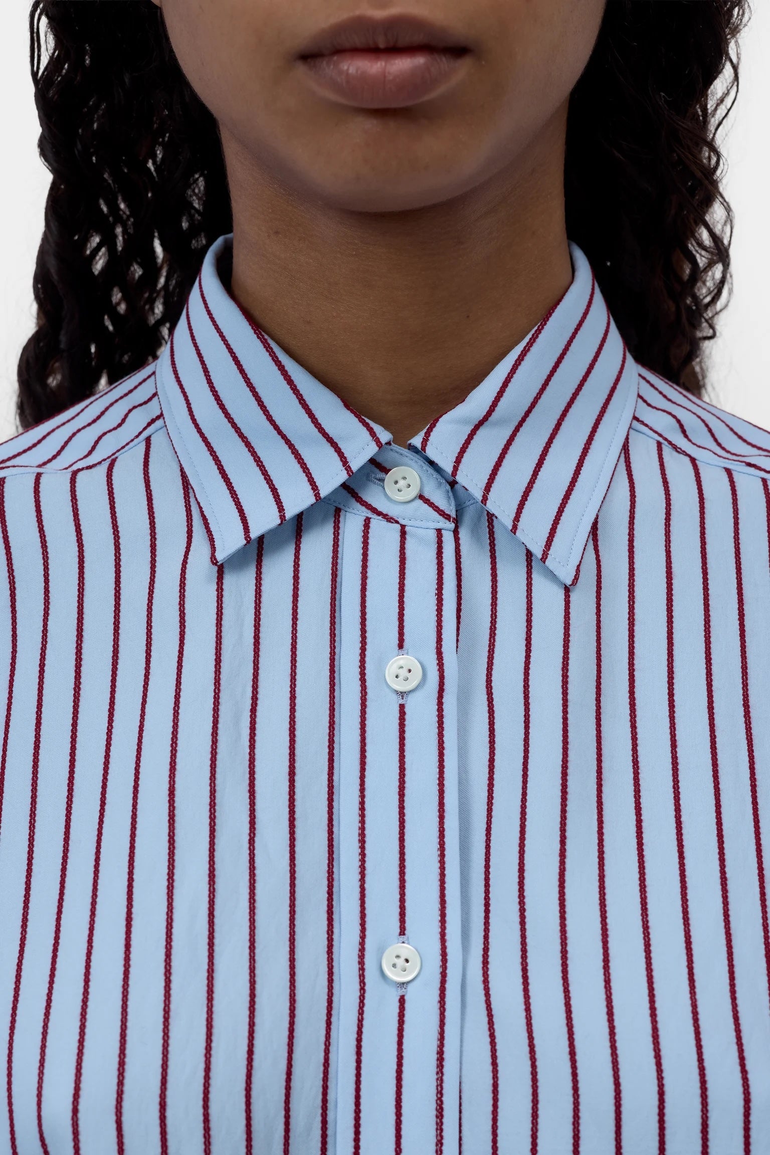 CLOSED Turn-Up Shirt - Dove Blue Women's Tops - Sloane Boutique