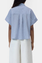 CLOSED Turn-Up Shirt - Dove Blue Women's Tops - Sloane Boutique