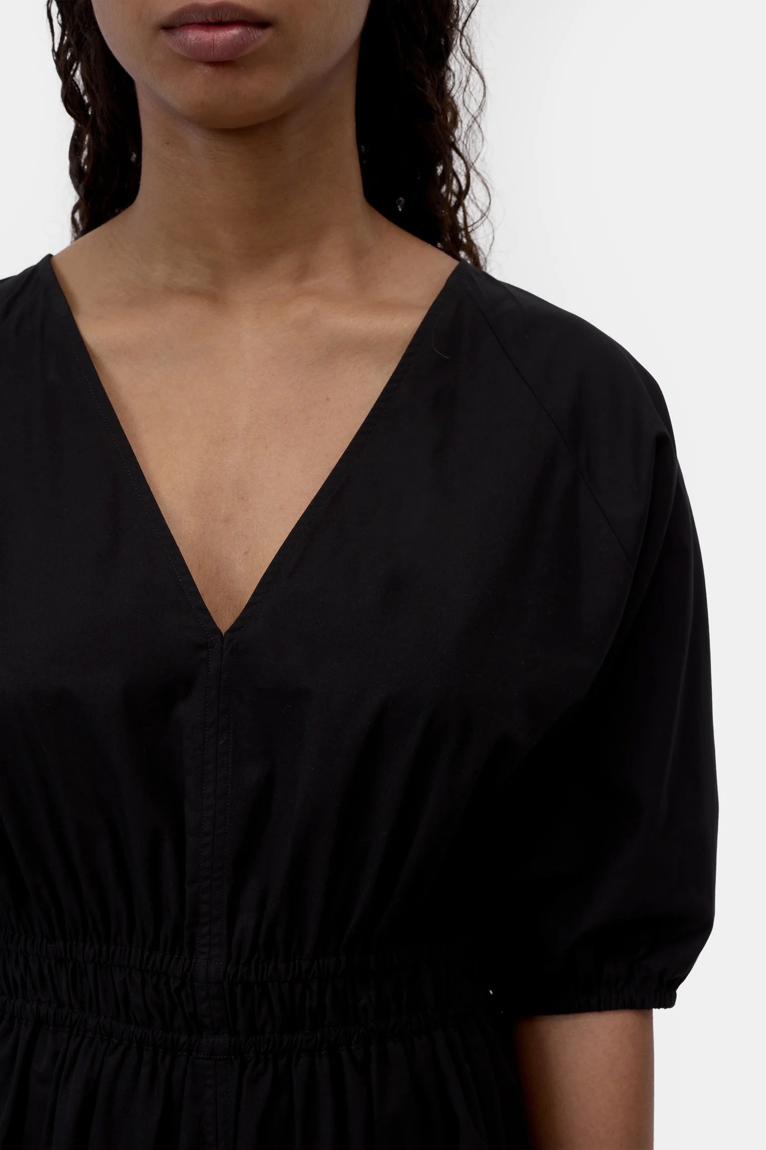 CLOSED V-Neck Dress - Black Dresses - Sloane Boutique