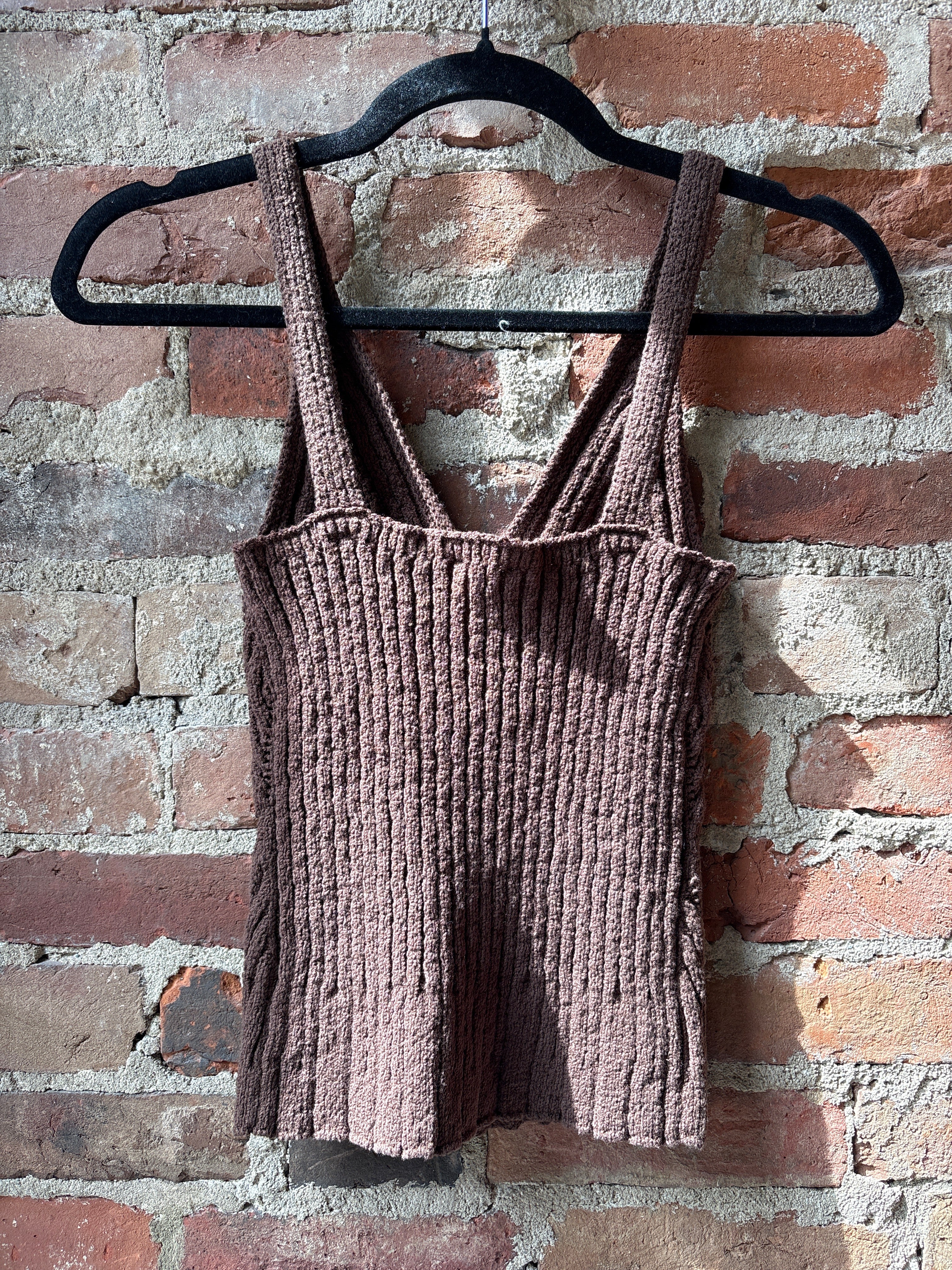 CLOSED V-Neck Strap Top - Maple Brown Women's Tops - Sloane Boutique