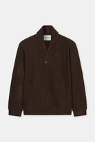 Closed Wool Fleece Sweatshirt - Espresso Brown Men's Tops - Sloane Boutique