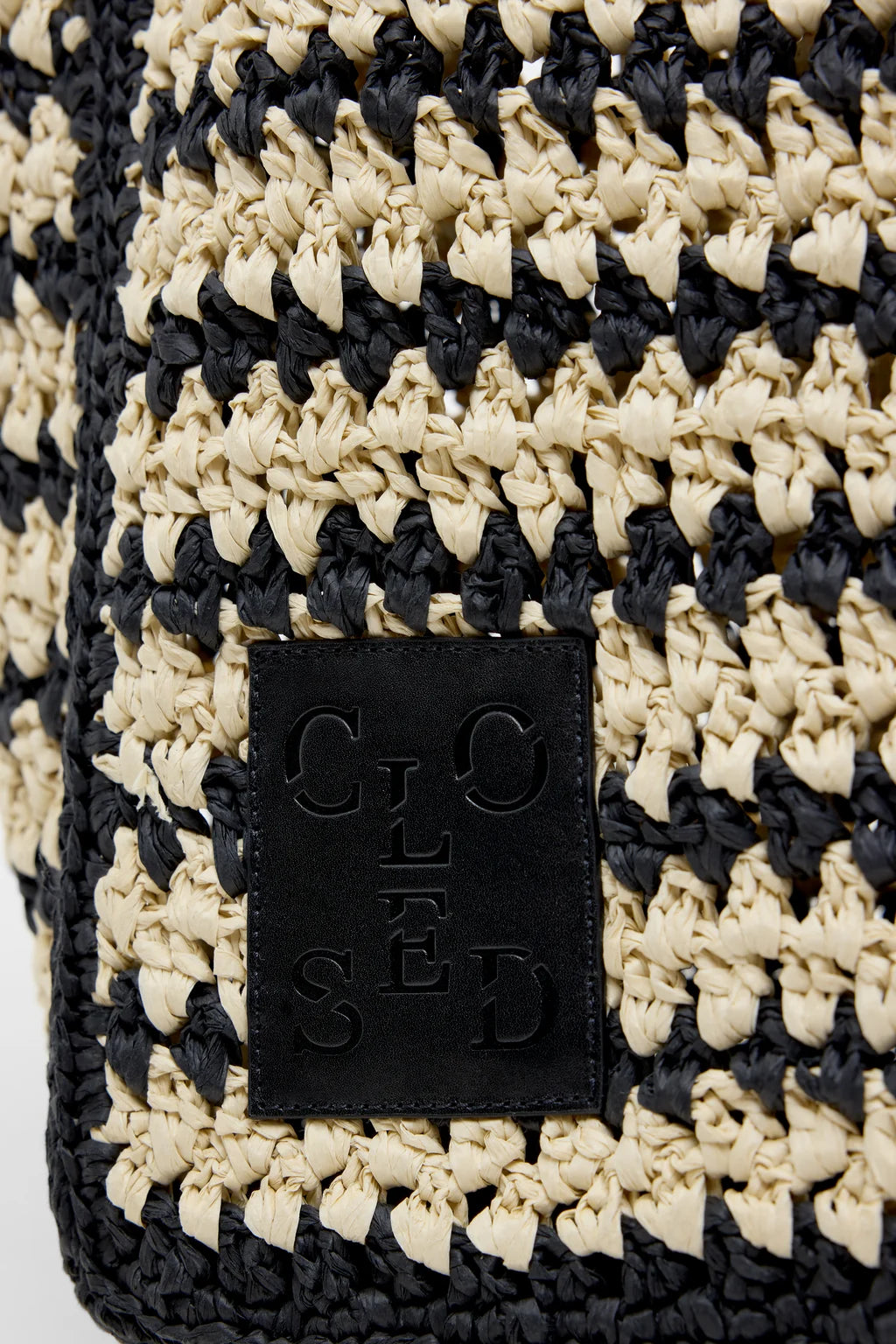 CLOSED Woven Bag - Black Handbags - Sloane Boutique